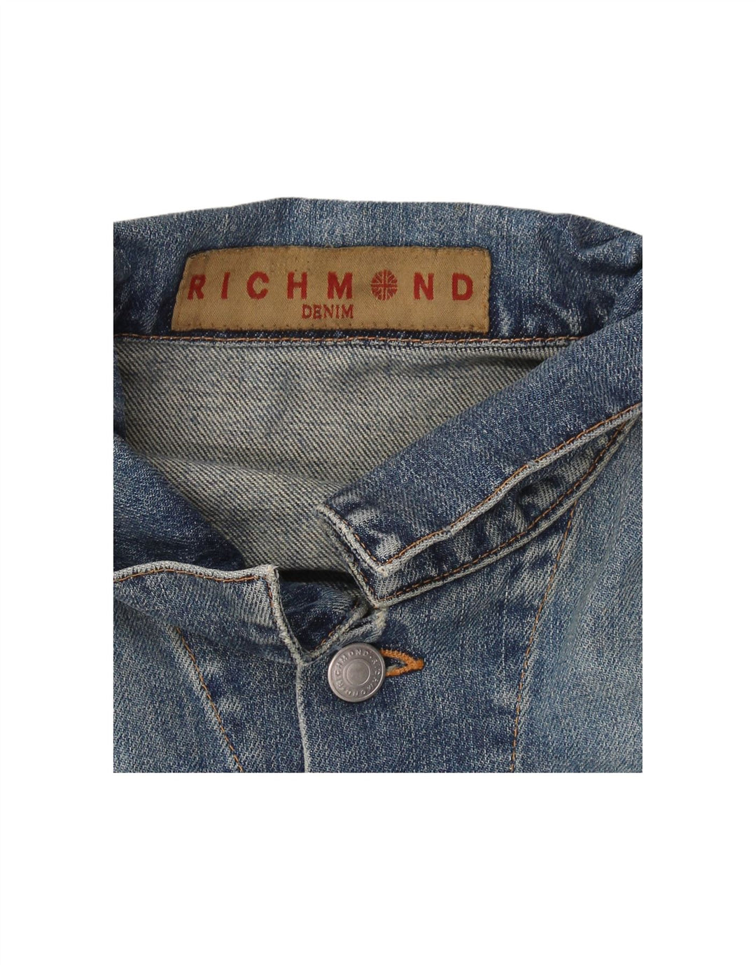 RICHMOND Womens Denim Jacket UK 16 Large Blue