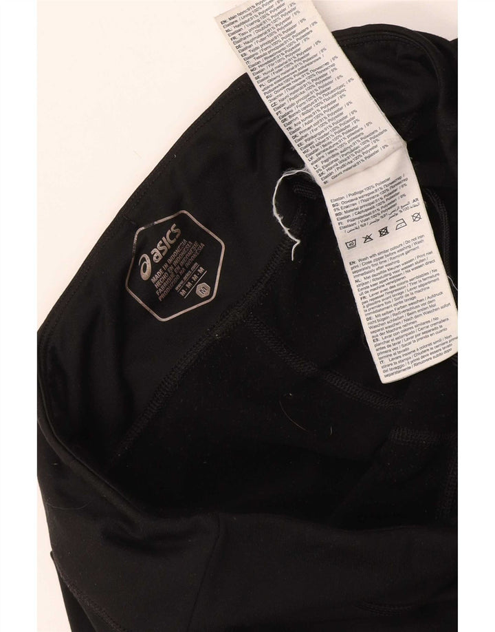 Asics Womens Leggings UK 14 Medium Black Polyester