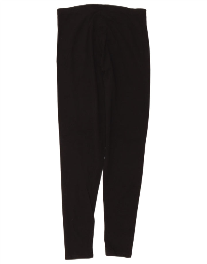 FAT FACE Womens Leggings UK 14 Medium Black Modal