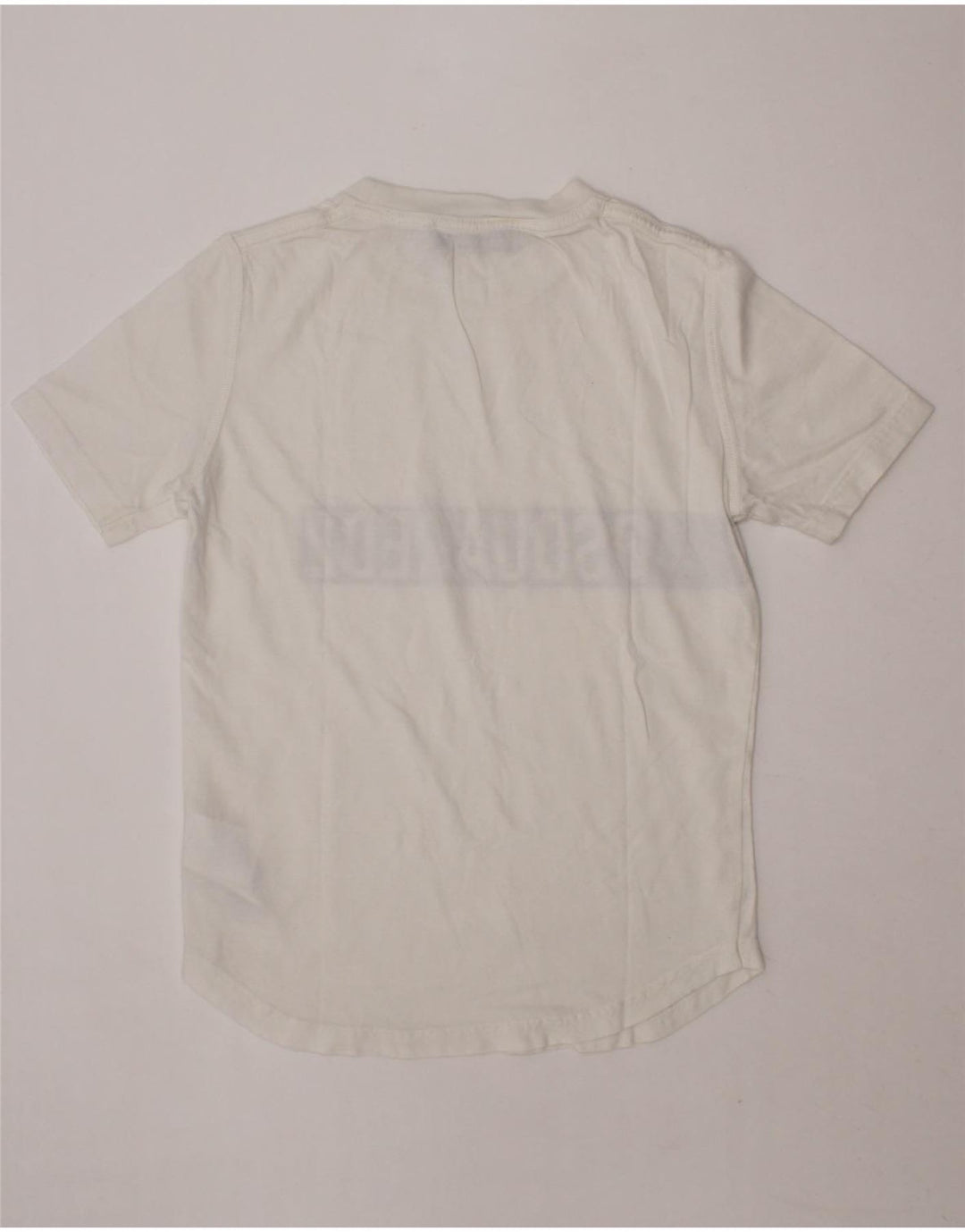 DSQUARED2 Boys Graphic T-Shirt Top 7-8 Years White Cotton Vintage Dsquared2 and Second-Hand Dsquared2 from Messina Hembry 