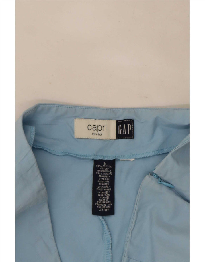 Gap Womens Capri Trousers US 8 Medium W27 L23 Blue Cotton