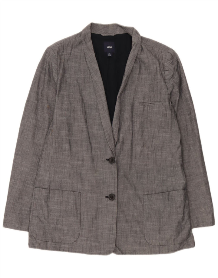 Gap Womens 2 Button Blazer Jacket UK 18 XL Blue Cotton
