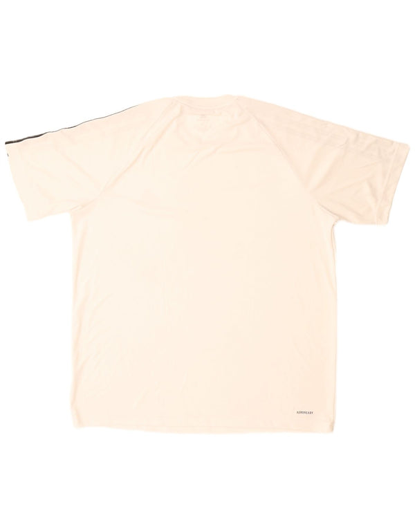 Adidas Mens Aeroready T-Shirt Top XL White
