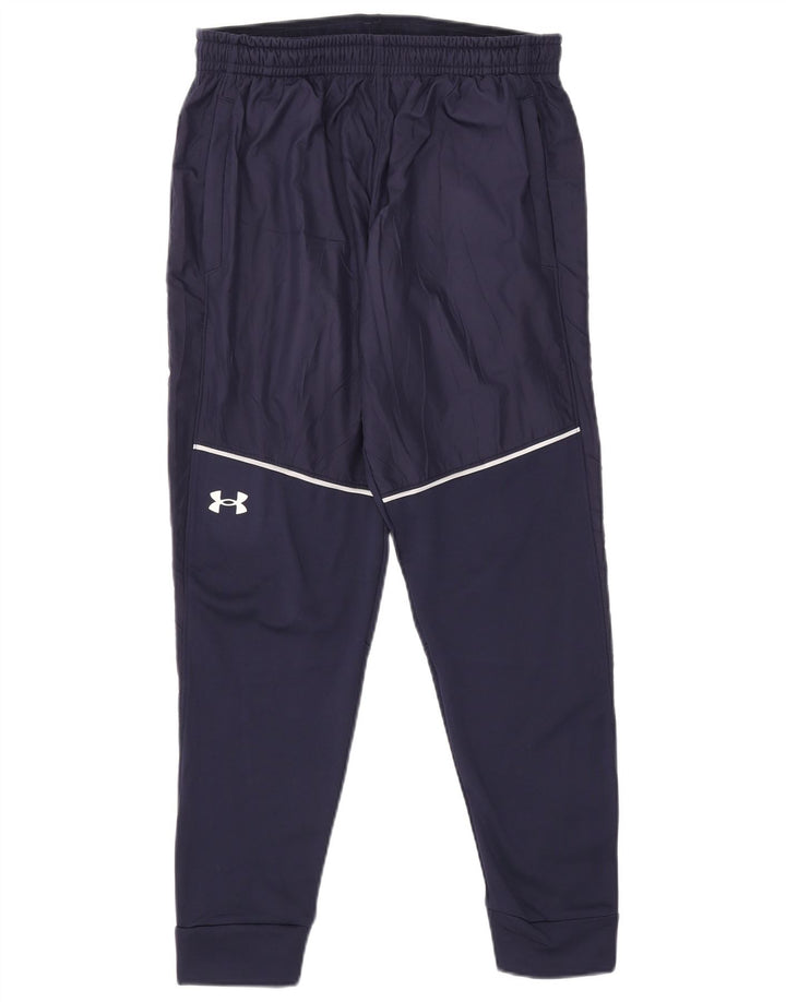Under Armour Mens Graphic Tracksuit Trousers Joggers Medium Navy Blue