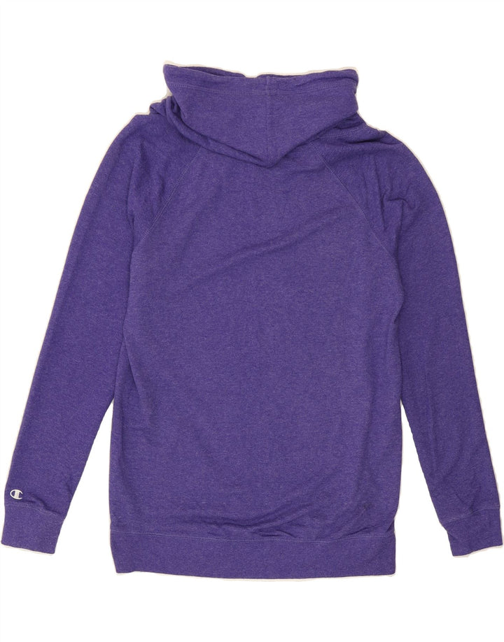 CHAMPION Womens Roll Neck Sweatshirt Jumper UK 14 Medium Purple Vintage Champion and Second-Hand Champion from Messina Hembry 