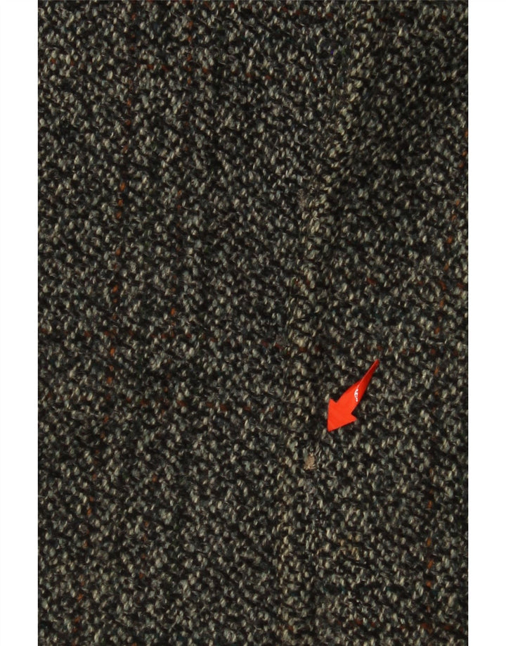 IDEAL Mens Overcoat UK 40 Large Grey Check New Wool