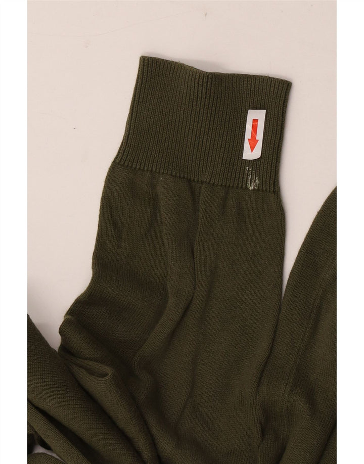 Crew Clothing Mens Neck Jumper Sweater Medium Khaki Cotton