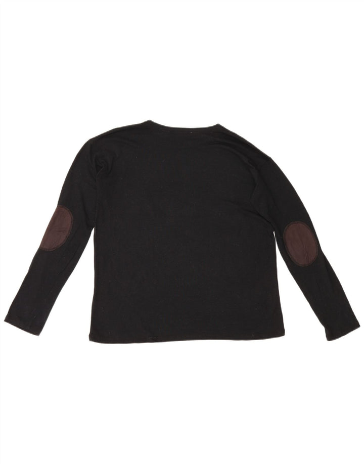 Zara Womens Top Long Sleeve UK 10 Small Black