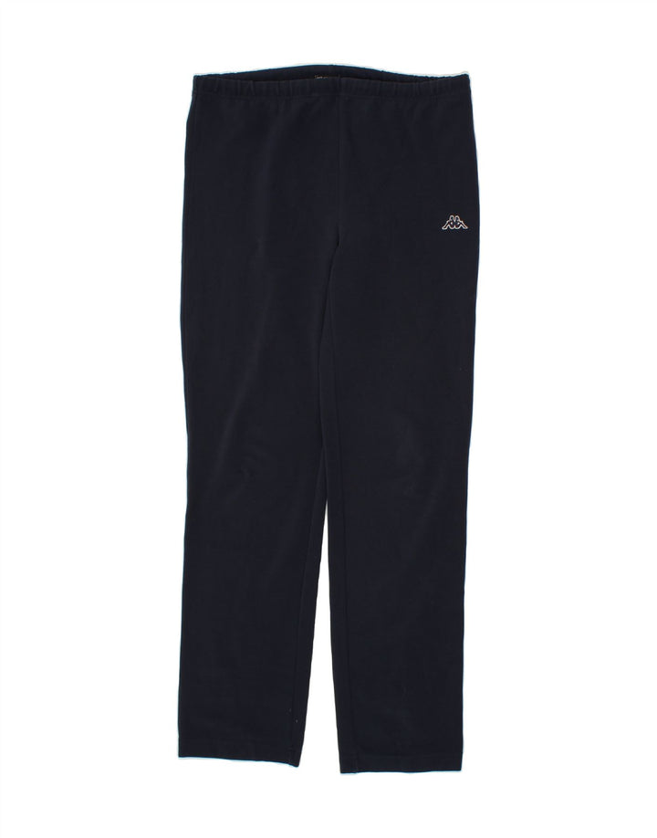 KAPPA Womens Tracksuit Trousers UK 14 Medium Navy Blue Polyester Vintage Kappa and Second-Hand Kappa from Messina Hembry 