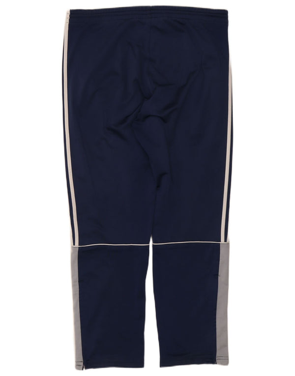 Adidas Mens Tracksuit Trousers UK 36/38 Small Navy Blue Colourblock