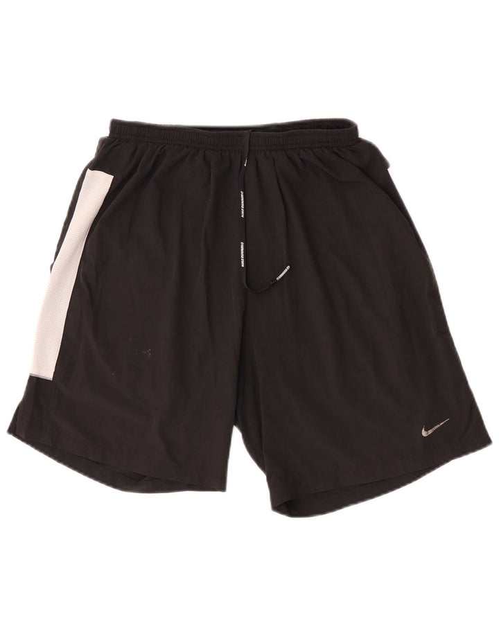 Nike Mens Sport Shorts Small Black Colourblock Polyester
