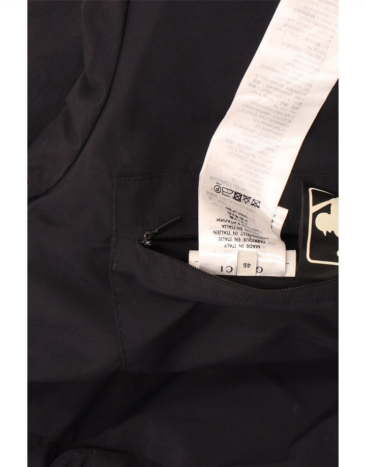 Gucci Mens Graphic Hooded Padded Coat IT 46 Large Black Polyamide