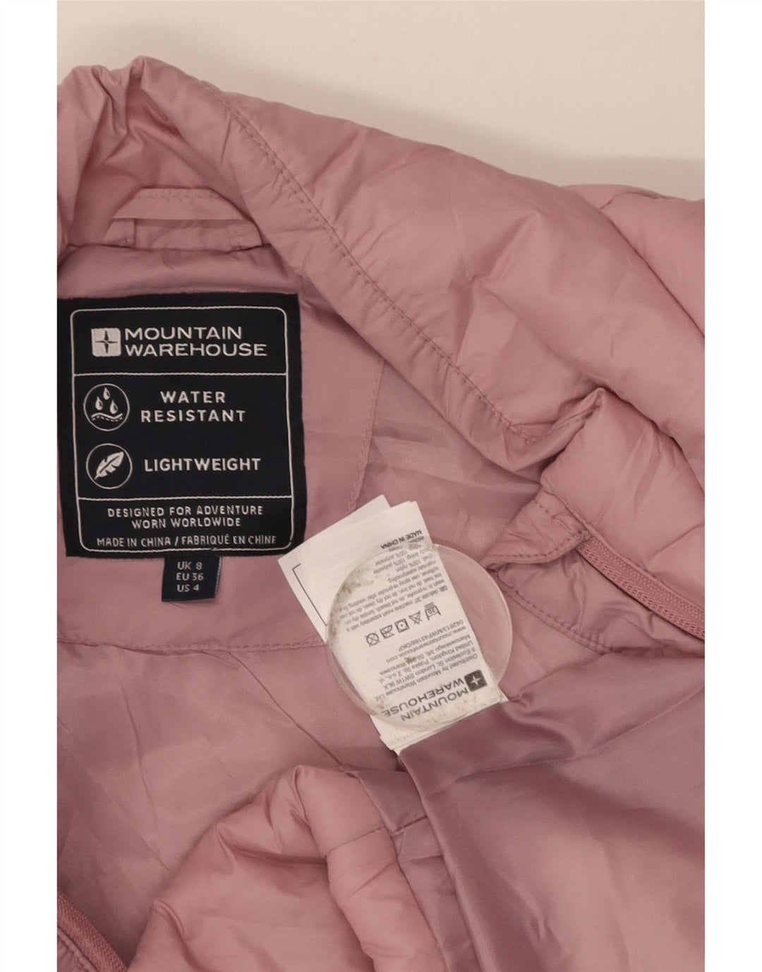 MOUNTAIN WAREHOUSE Womens Padded Jacket UK 8 Small Pink Nylon