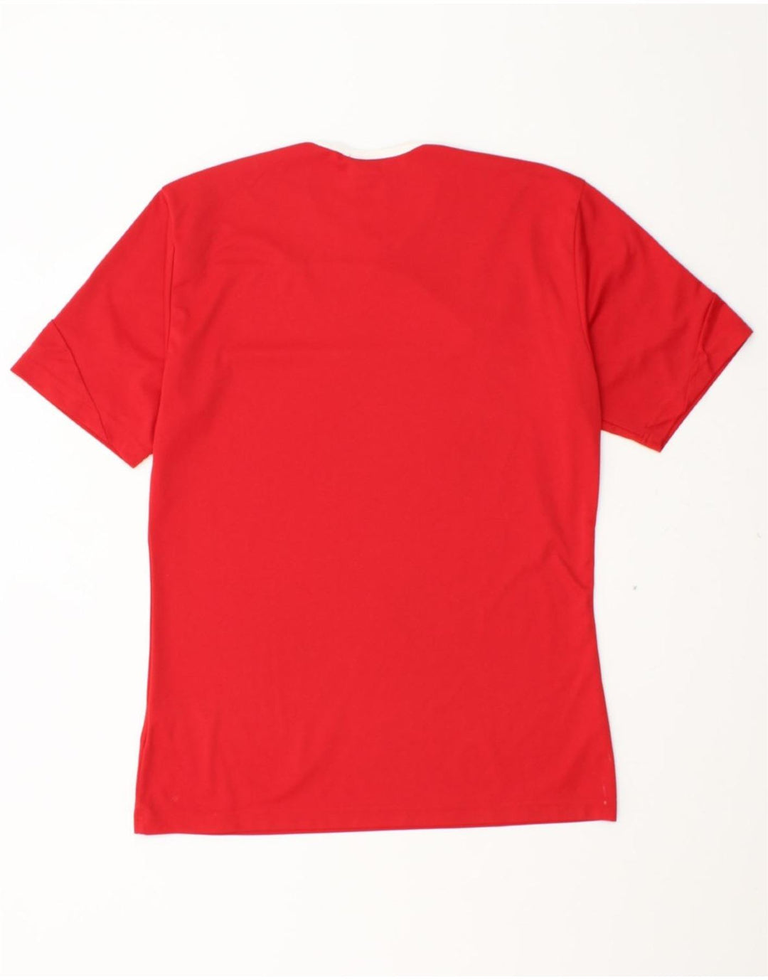 ADIDAS Mens Climalite T-Shirt Top Small Red Colourblock Polyester Vintage Adidas and Second-Hand Adidas from Messina Hembry 