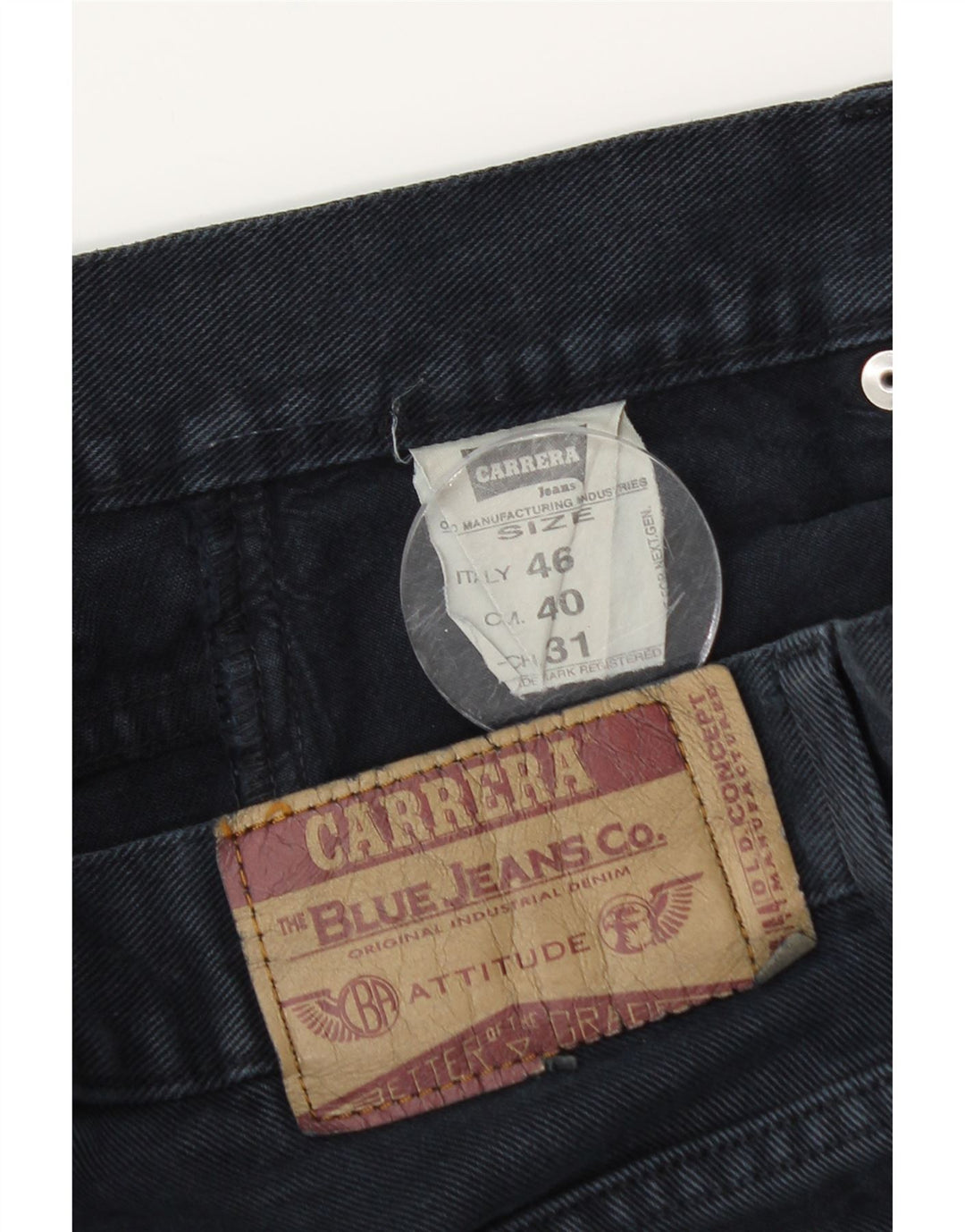 Carrera Mens Straight Jeans IT 46 Small W31 L27 Navy Blue Cotton