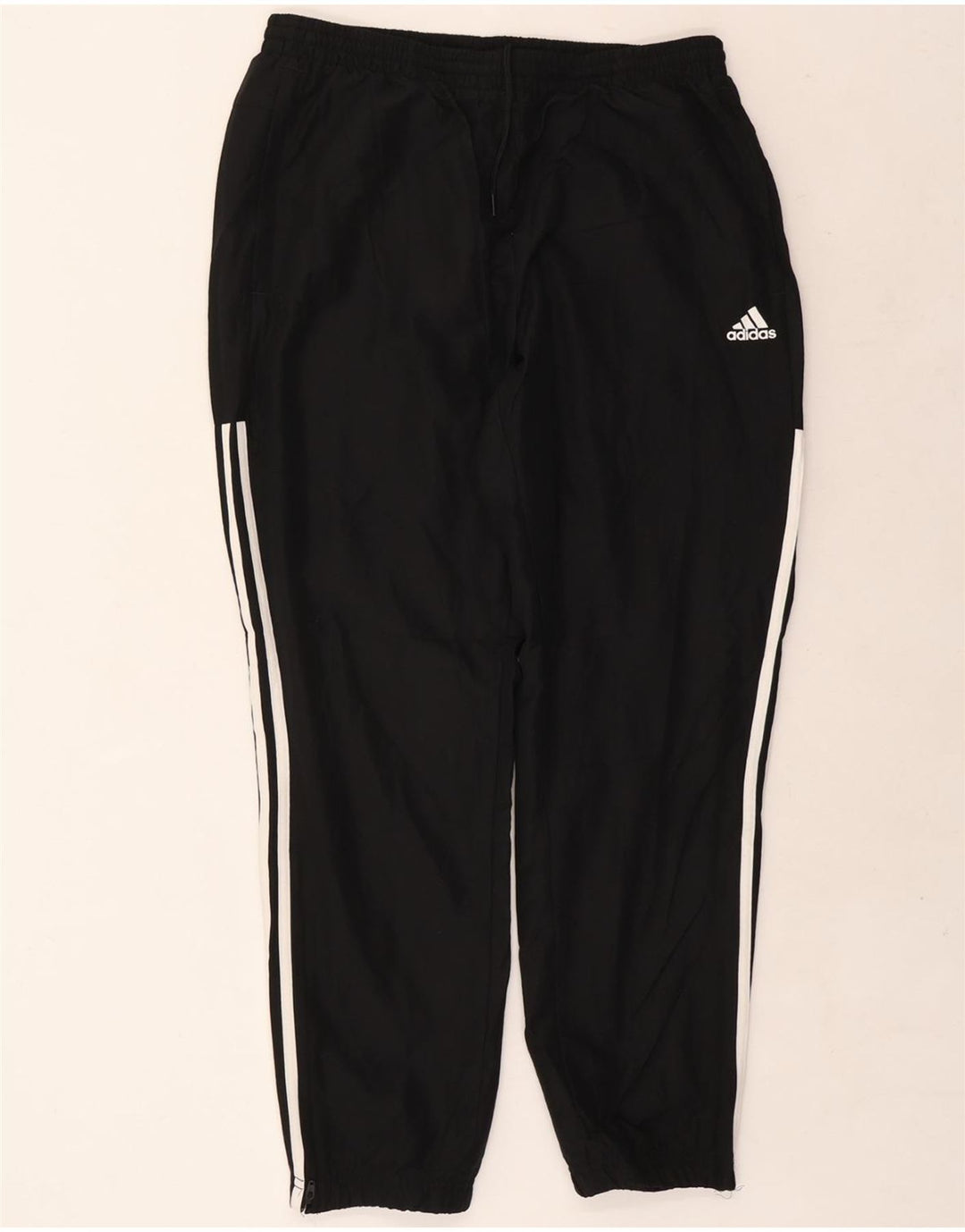 ADIDAS Mens Tracksuit Trousers Joggers Large  Black Polyester