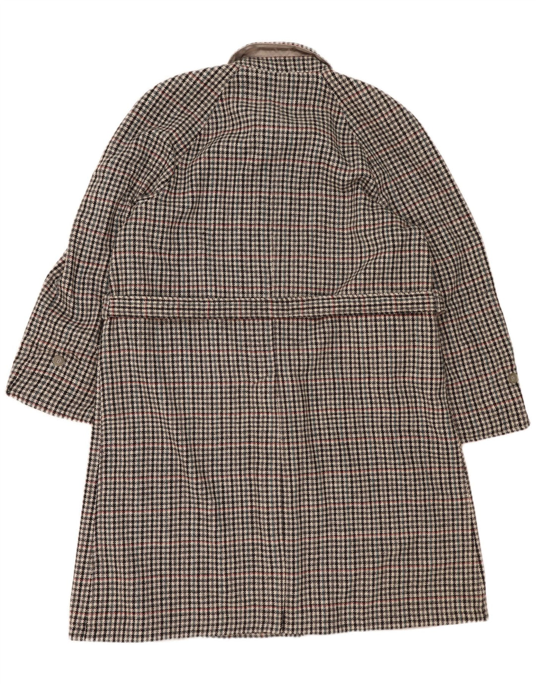 Hamilton Mens Reversible Trench Coat IT 56 3XL Grey Check Polyester