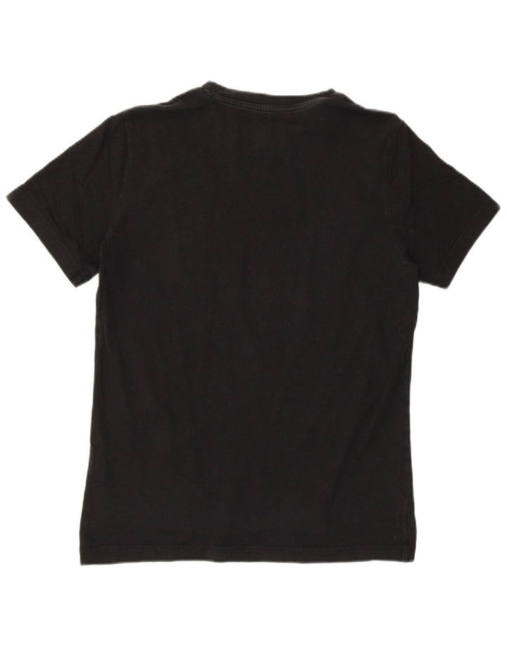 Puma Mens Graphic T-Shirt Top Small Black Striped Cotton