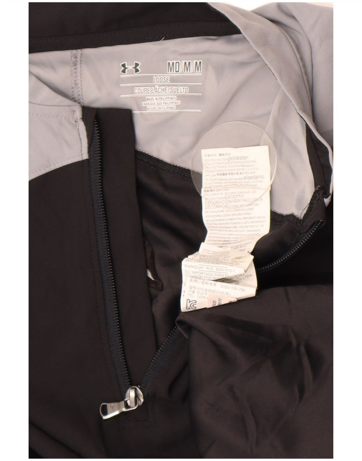 Under Armour Mens Cold Gear Top Long Sleeve Medium Black Colourblock