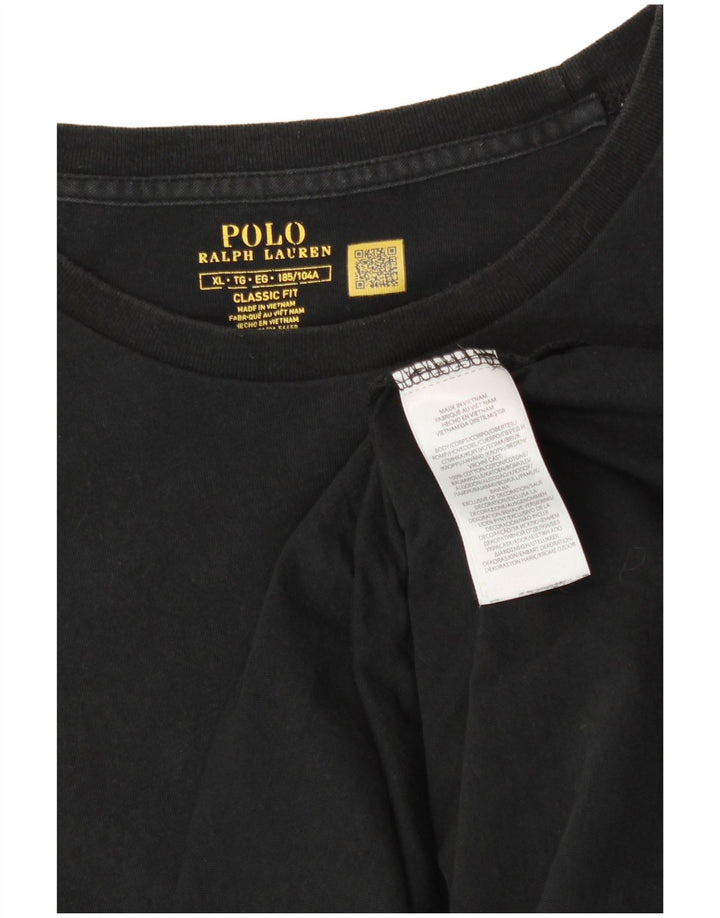 POLO RALPH LAUREN Mens Classic Fit T-Shirt Top XL Black Cotton