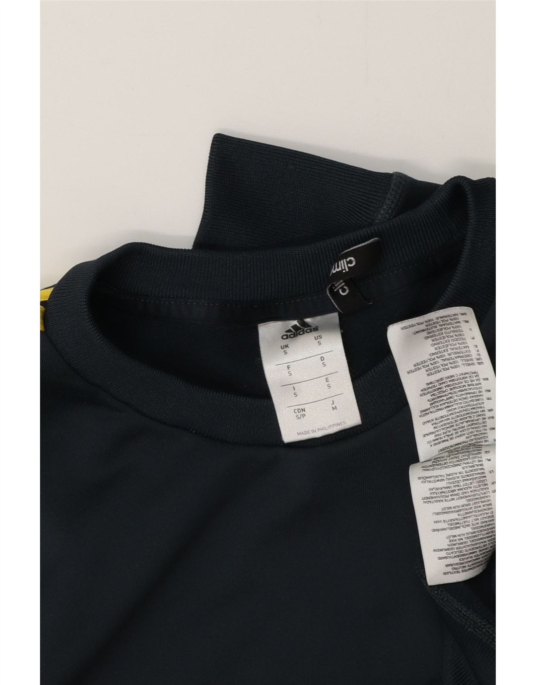 ADIDAS Mens Climalite Sweatshirt Jumper Small Green Colourblock Polyester