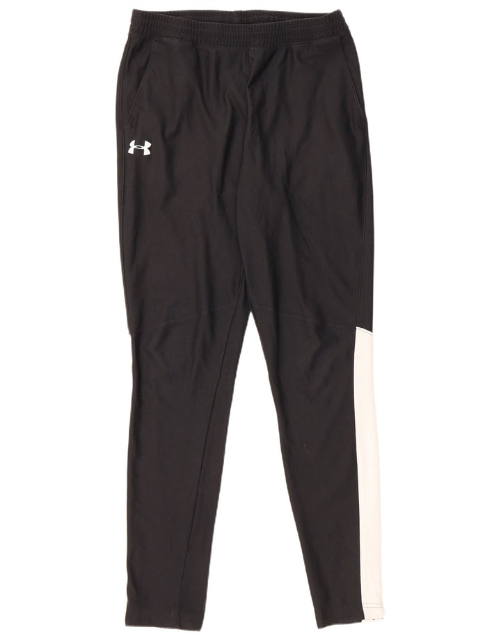 Under Armour Mens Tracksuit Trousers Medium Black Colourblock