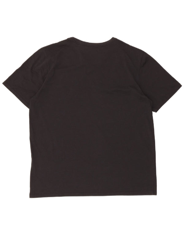 Nike Mens Athletic Cut Graphic T-Shirt Top Large Black Cotton