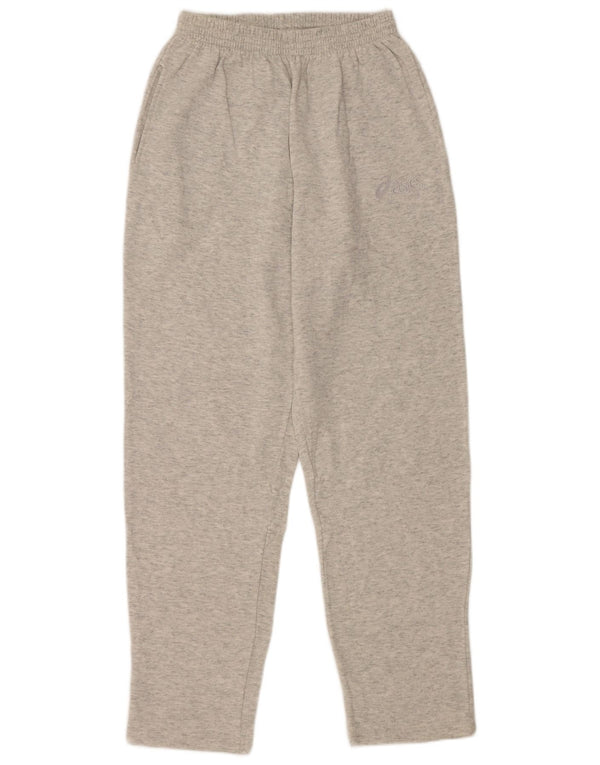 ASICS Womens Tracksuit Trousers UK 12 Medium  Grey Flecked Cotton
