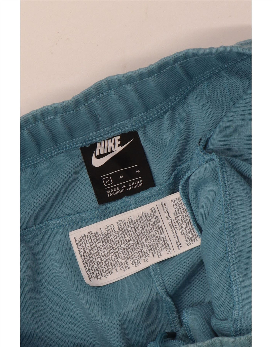Nike Mens Sport Shorts Medium Blue Colourblock Cotton