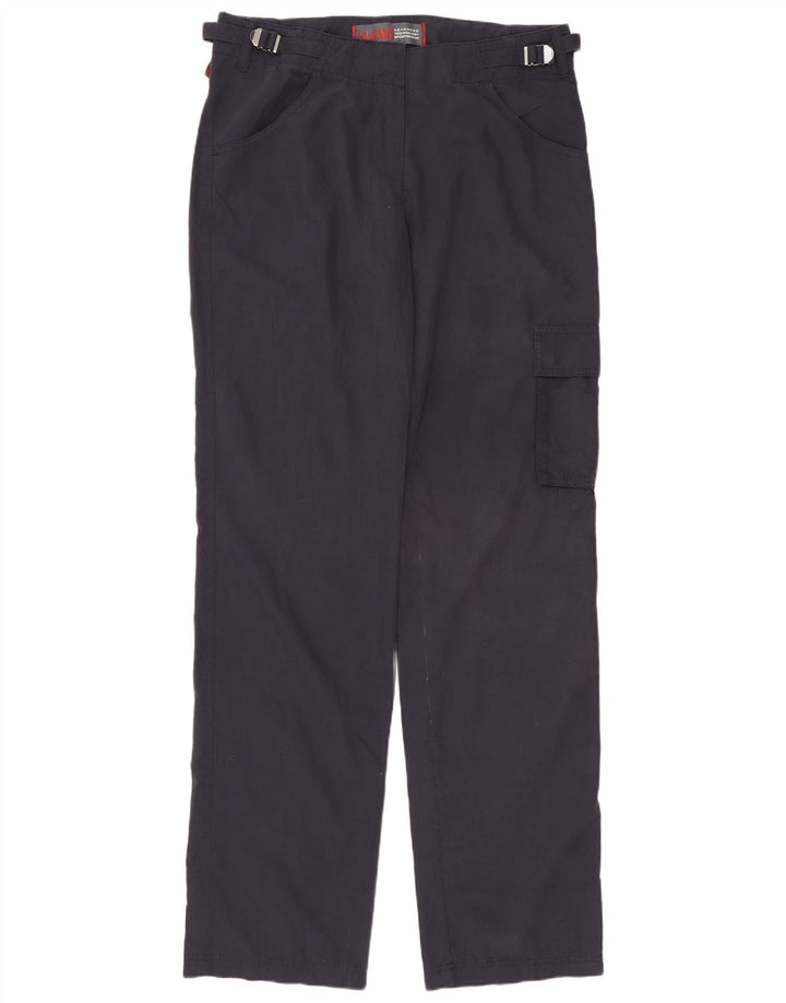 Slam Womens Straight Cargo Trousers IT 44 Medium W32 L35 Navy Blue Cotton