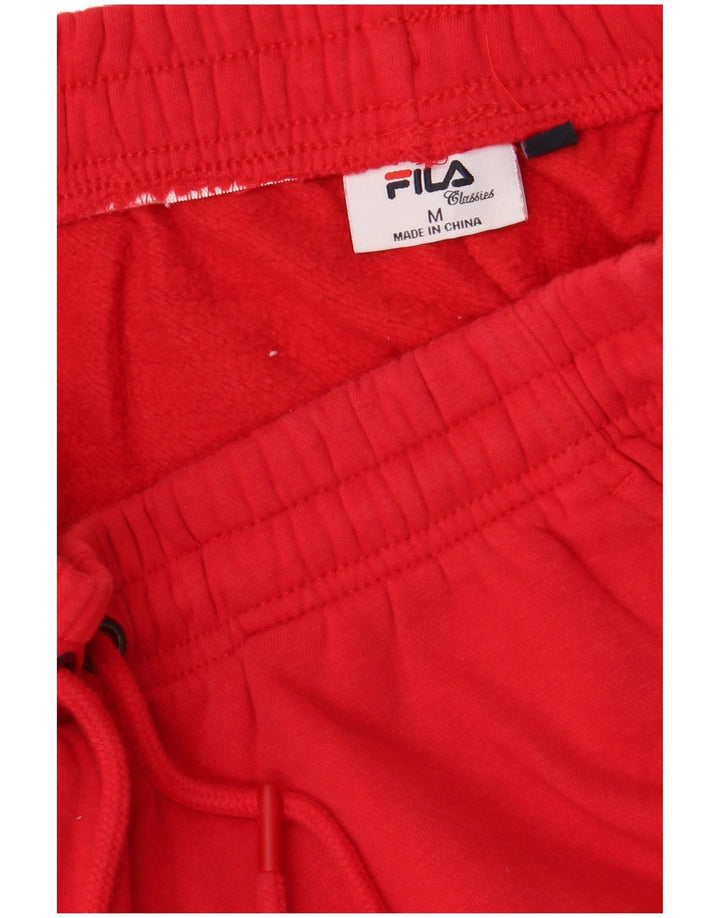 Fila Mens Tracksuit Trousers Joggers Medium  Red