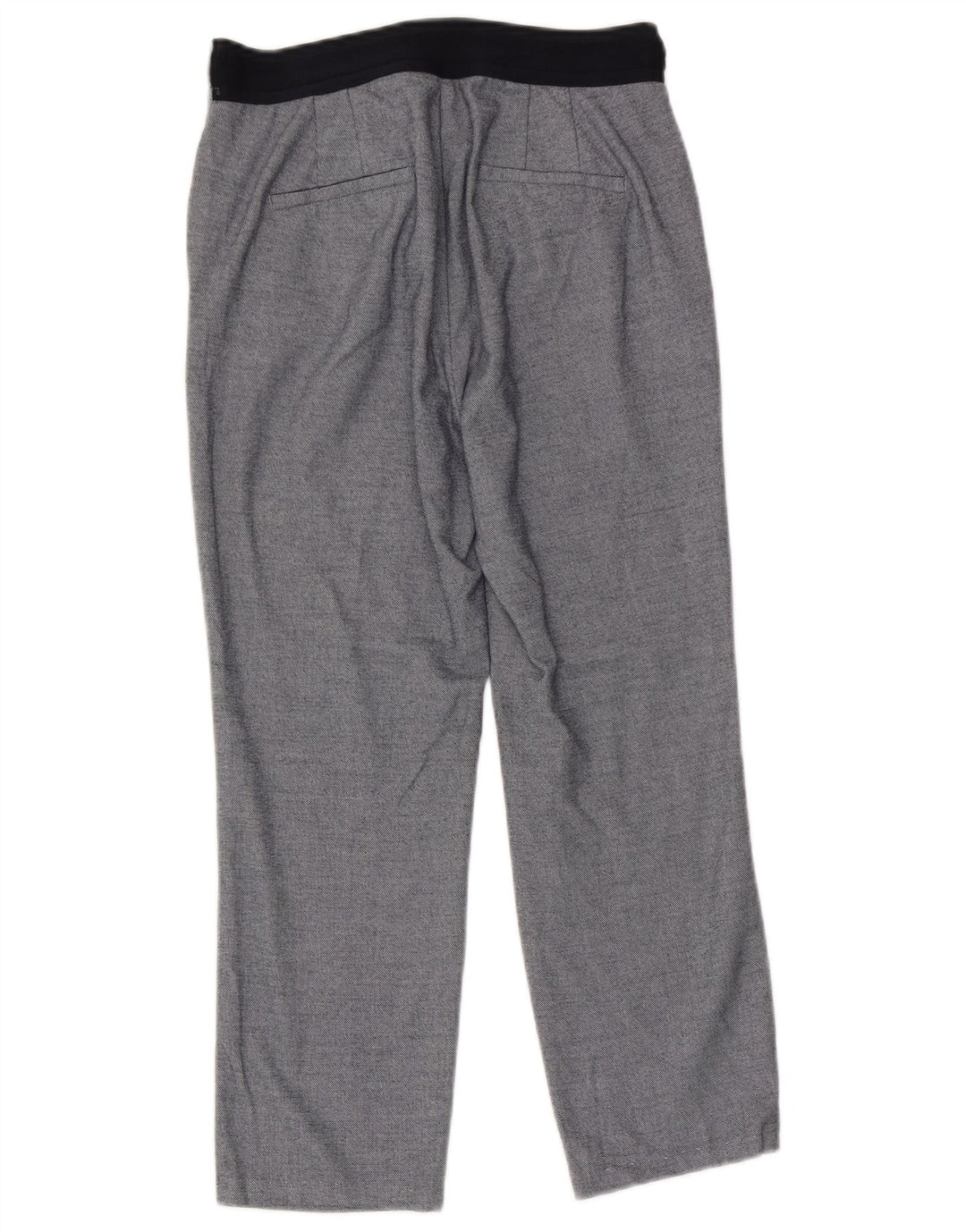 Zara Womens Capri Trousers Large W30 L23 Blue Polyester