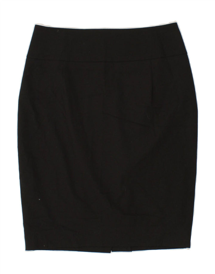 MOSSIMO Womens Stretch Pencil Skirt US 4 Small W28  Black Polyester Vintage Mossimo and Second-Hand Mossimo from Messina Hembry 