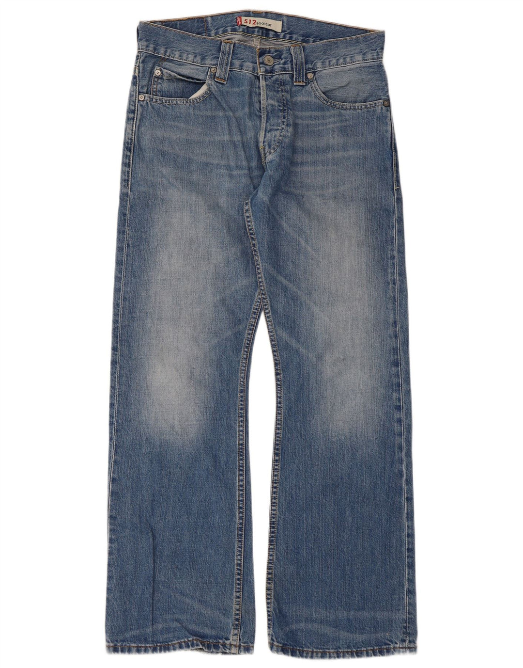 Levi's Womens 512 Bootcut Jeans W32 L30 Blue Cotton