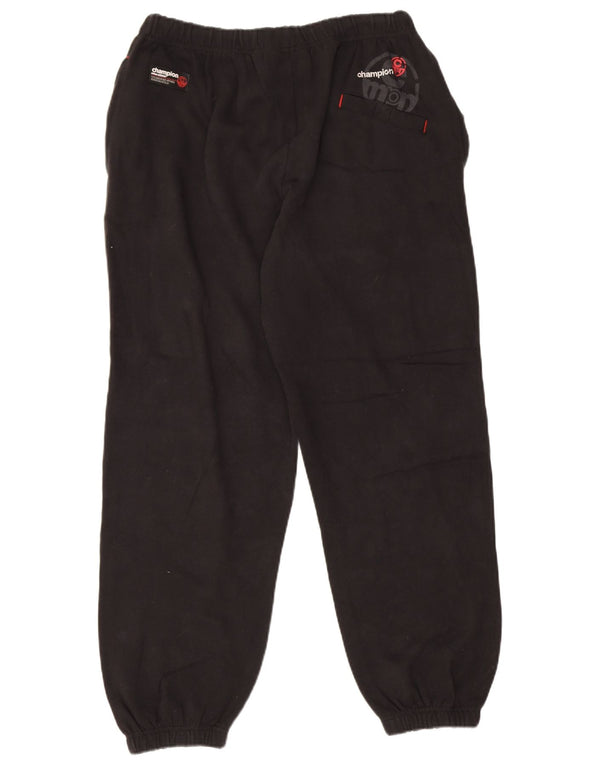 Champion Mens Tracksuit Trousers Joggers Medium Black Cotton