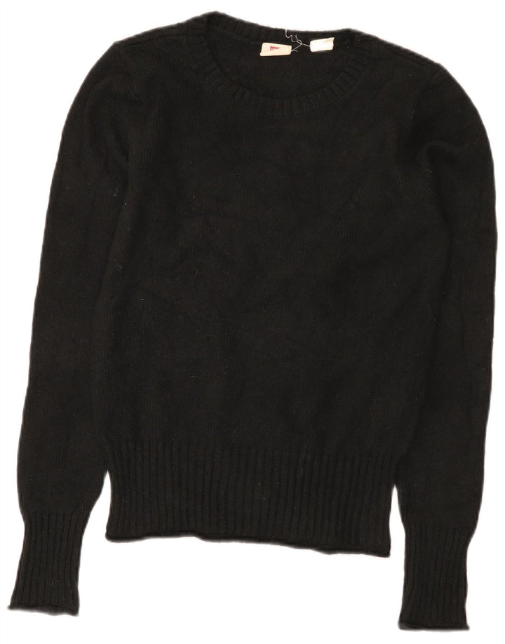 Levi's Womens Boat Neck Jumper Sweater UK 10 Small Black Polyamide