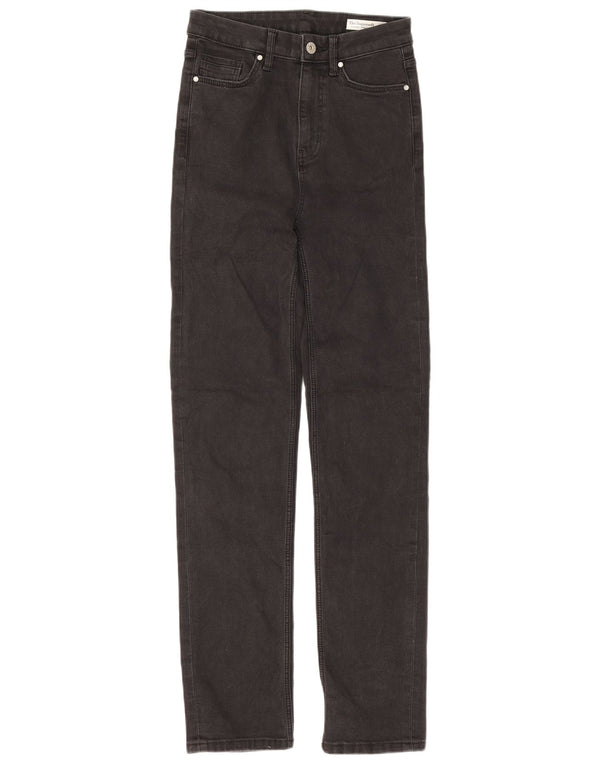 Marks & Spencer Womens Sienna Straight Jeans UK 8 Small W25 L30 Black