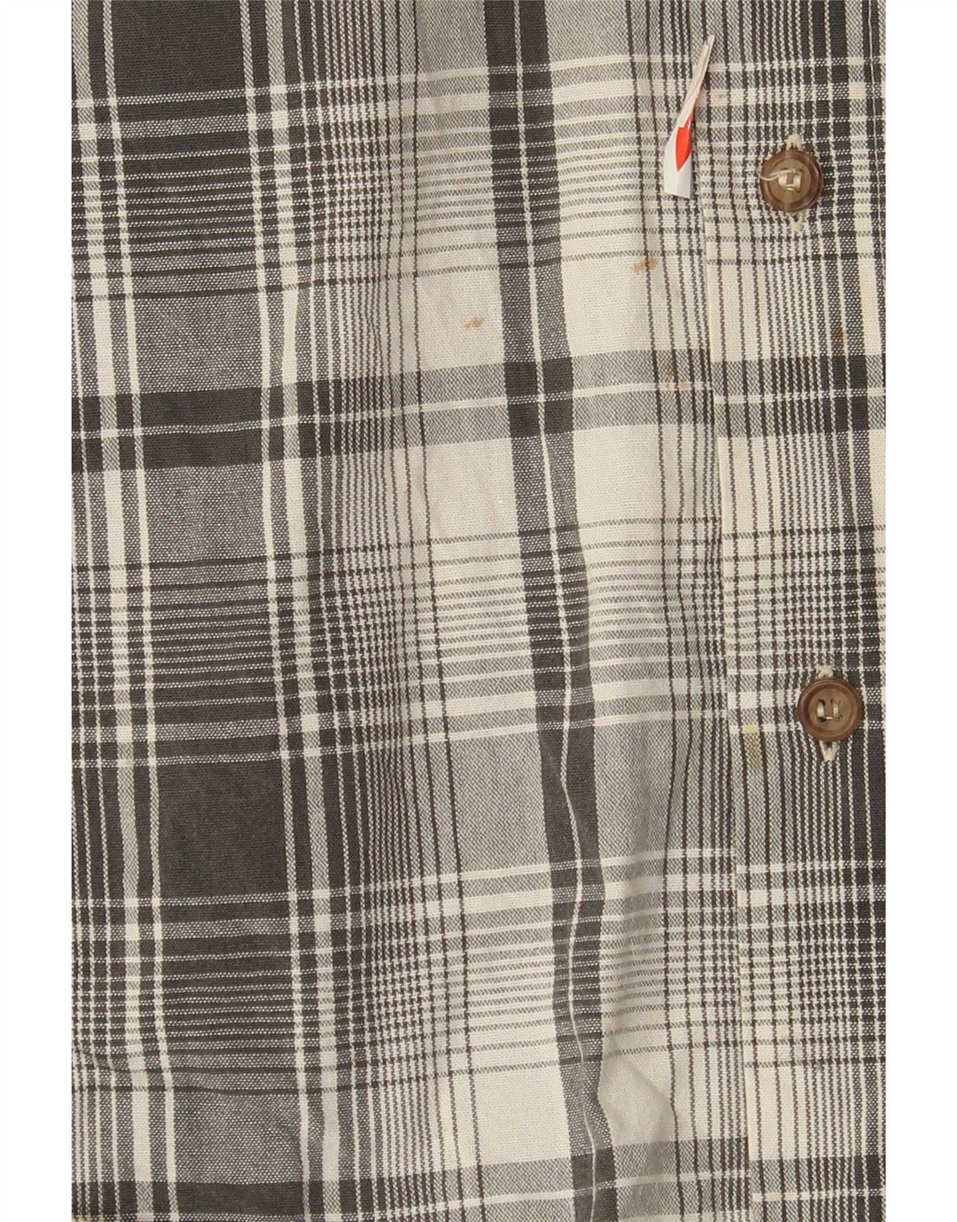 Marlboro Classics Mens Shirt Large Grey Check Cotton