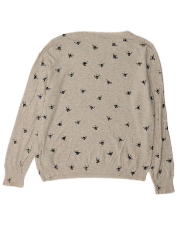 Marks & Spencer Womens Boat Neck Jumper Sweater UK 16 Large Beige