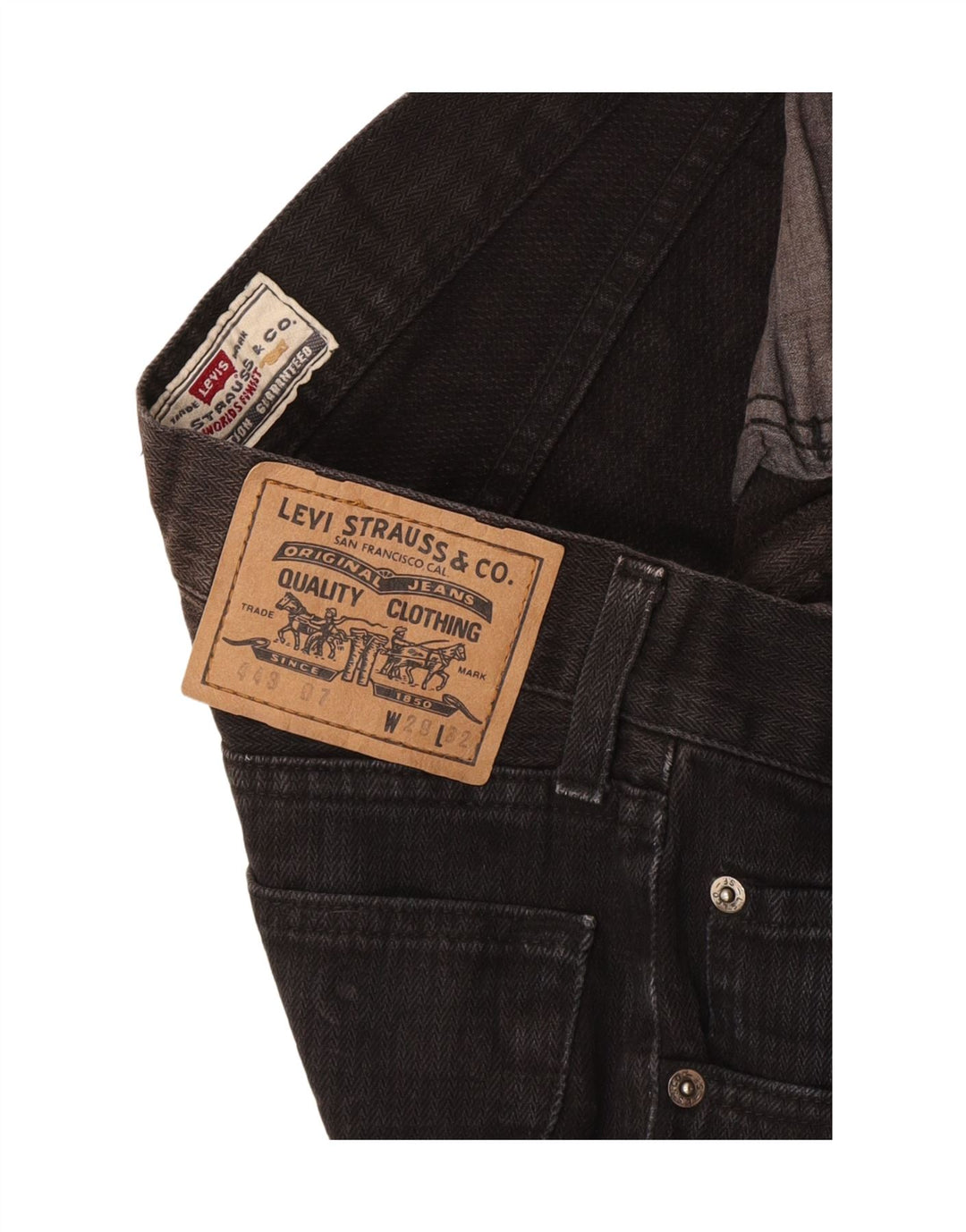 Levi's Mens Tapered Jeans W29 L32 Black
