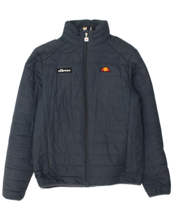 ELLESSE Womens Padded Jacket UK 16 Large Navy Blue Polyester