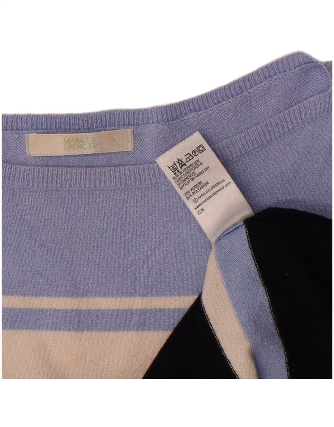 Marks & Spencer Womens Boat Neck Jumper Sweater UK 14 Medium Multicoloured