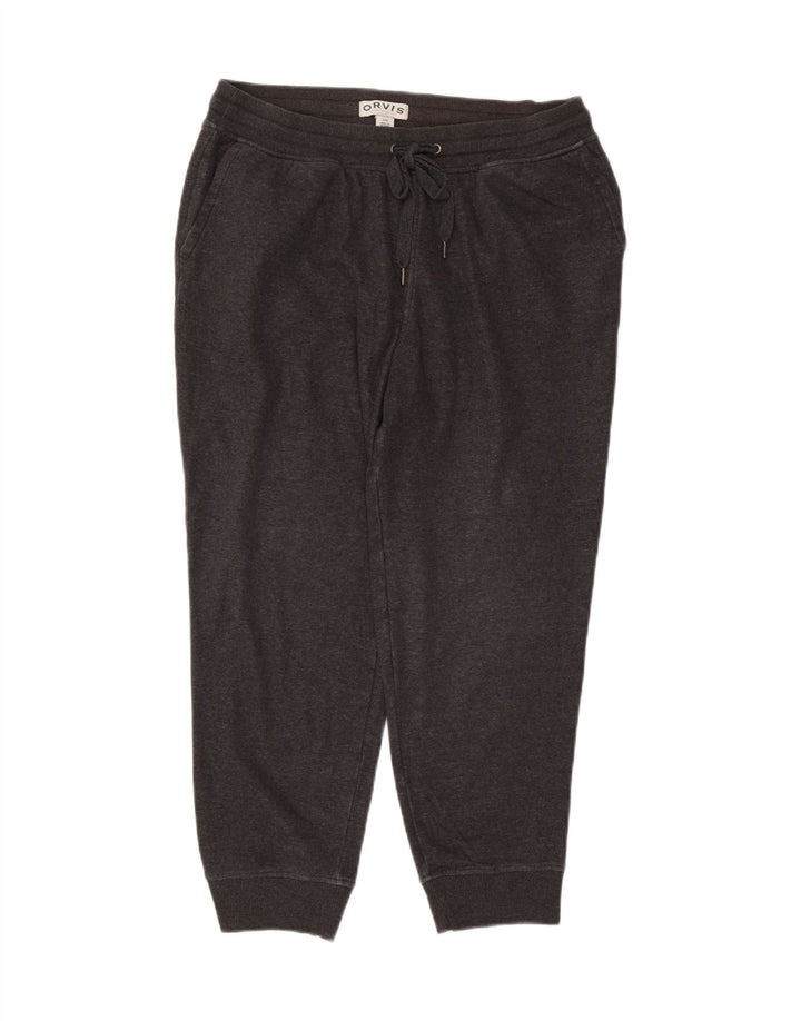 ORVIS Mens Tracksuit Trousers Joggers Large  Grey Polyester Vintage Orvis and Second-Hand Orvis from Messina Hembry 