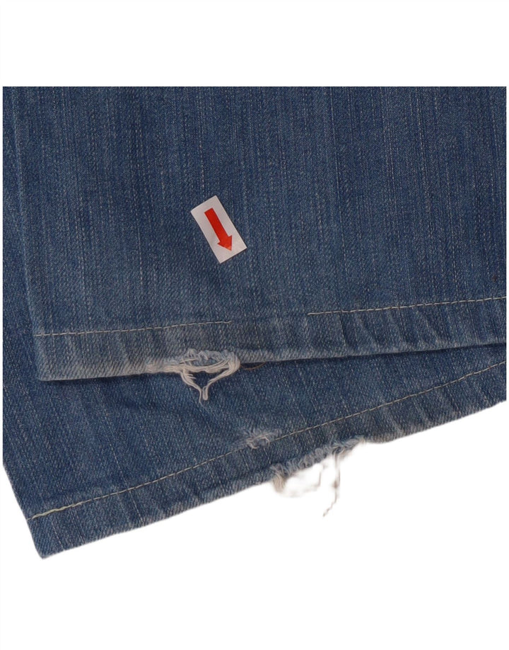 Replay Womens Straight Jeans W27 L32 Blue Cotton