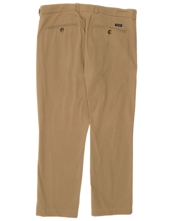 Dockers Mens Extra Sim Fit Chino Trousers W36 L29 Beige Cotton