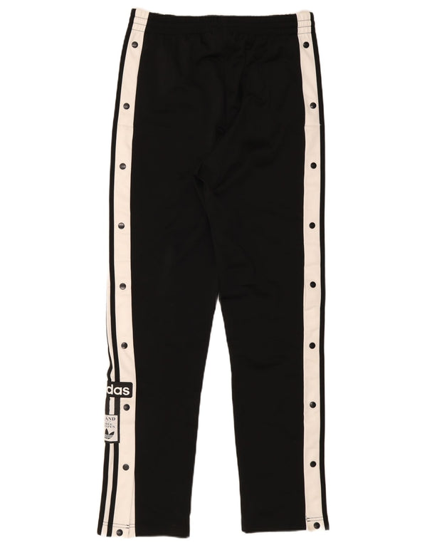 Adidas Mens Tracksuit Trousers Large Black Colourblock Polyester