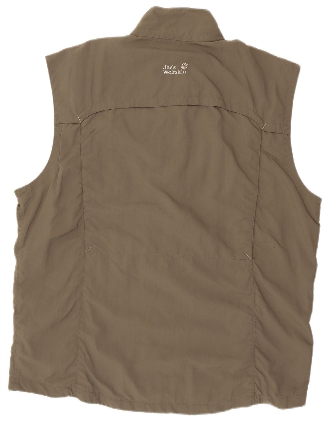 JACK WOLFSKIN Mens Sleeveless Tracksuit Top Jacket UK 46/48 2XL Grey