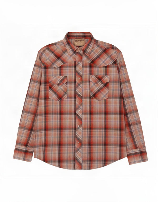 Wrangler Mens Flannel Shirt XL Red Plaid