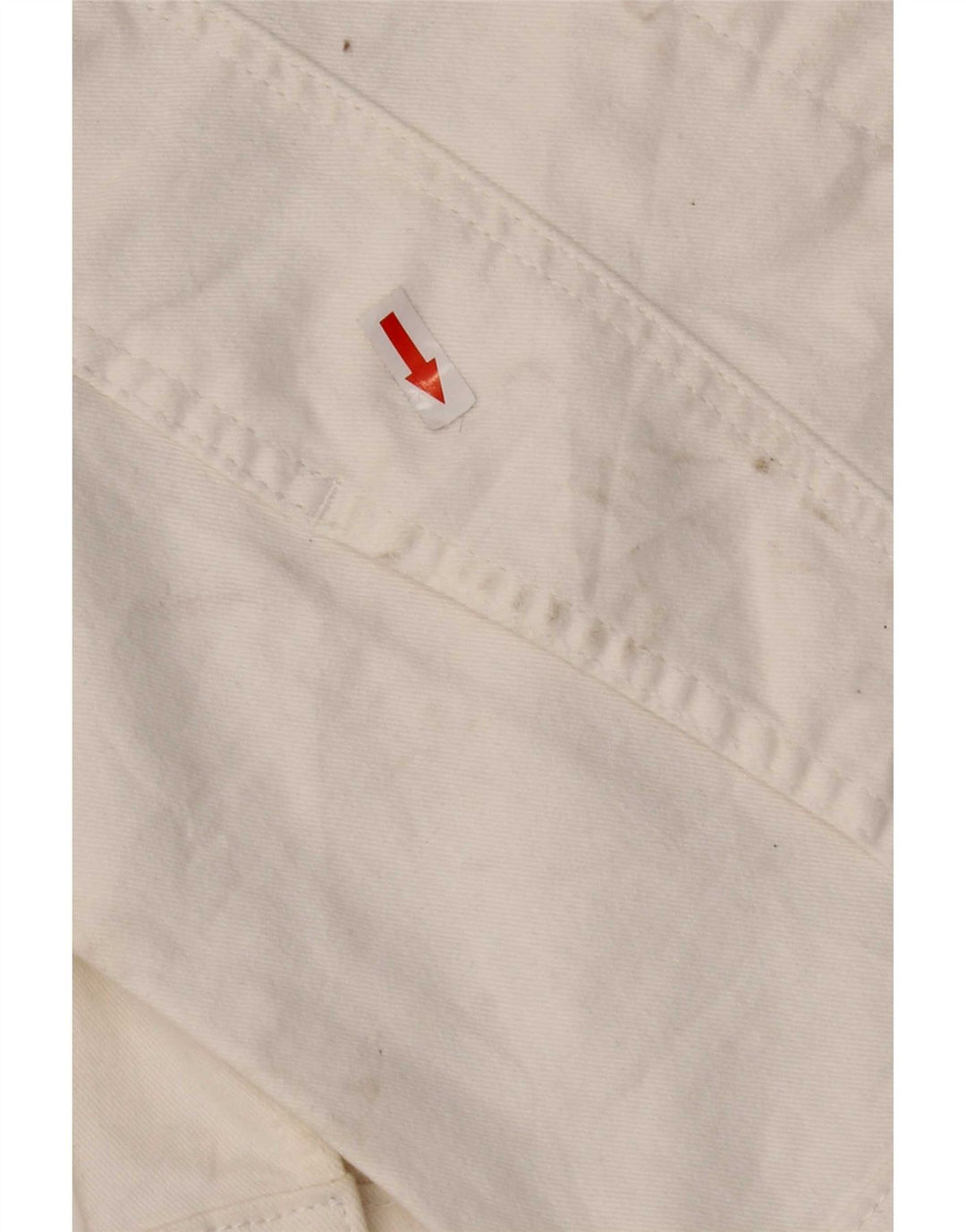 Lee Womens Riders Denim Jacket UK 10 Small White Cotton