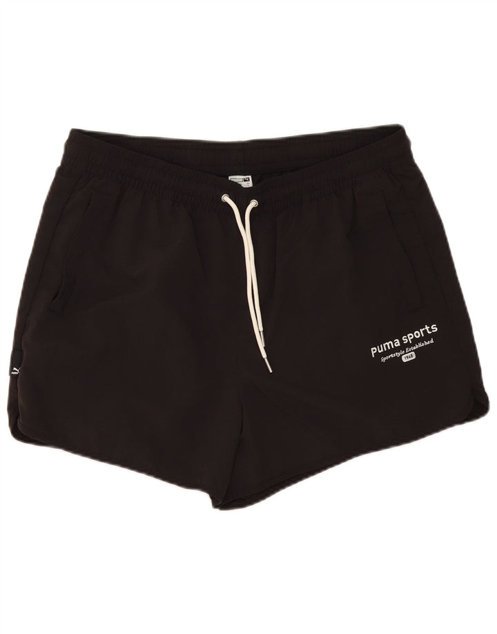 Puma Mens Sport Shorts Large Black Nylon